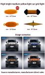 4X4 LED Pickup Truck Front LED Grille Lights Amber DRL For Ford F150