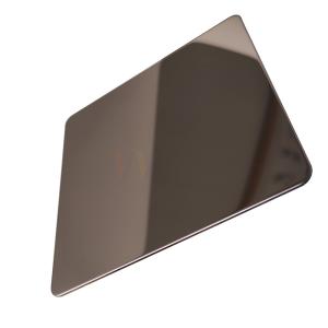 China Mirror Finished Brown Color AISI 201 304 316 Stainless Steel Metal Sheet wholesale