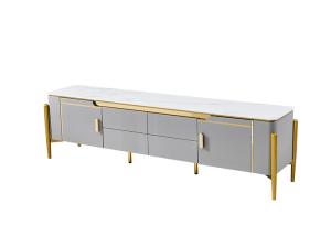 China Marble Living Room Coffee Table TV Cabinet Set wholesale