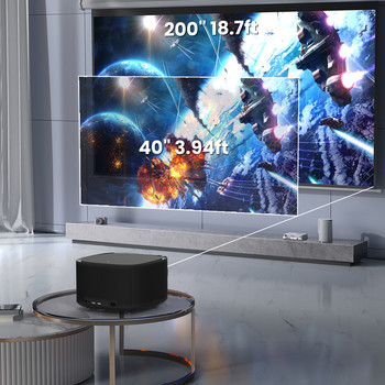 1080P Full HD Android Projector Wireless 5G Wifi For Home Cinema