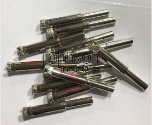 China 3-13 Mm Diamond Core Drill Bits  , Electroplated Drill Bits For Glass Fast Drilling on sale