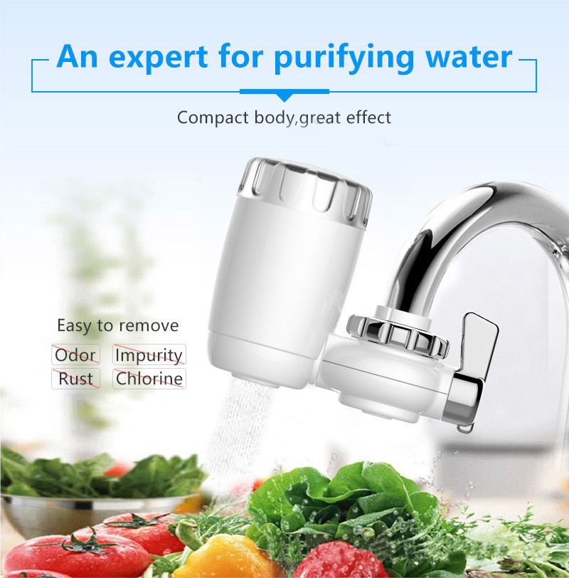 Commercial Household Tap Faucet Water Purifiers 2L/ Min 0.5μM Rustproof