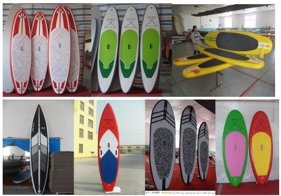 Big Width Inflatable Paddle Board For Kids , 8 Feet Long 4 Inch Thickness SUP Paddle Boards