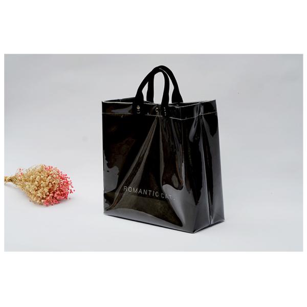 Personalized Grocery L36*D15*H35 Cm Black PVC Handbags