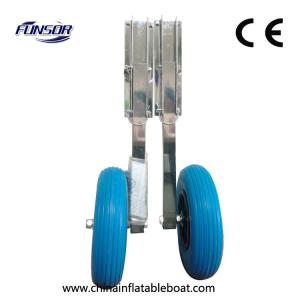 China Soild 330 Reinforced Inflatable Boat Accessories , Inflatable Boat Launching Wheels wholesale