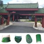 Antique Old Tiled Roof House Chinese Glazed Asian Style Roof Tiles