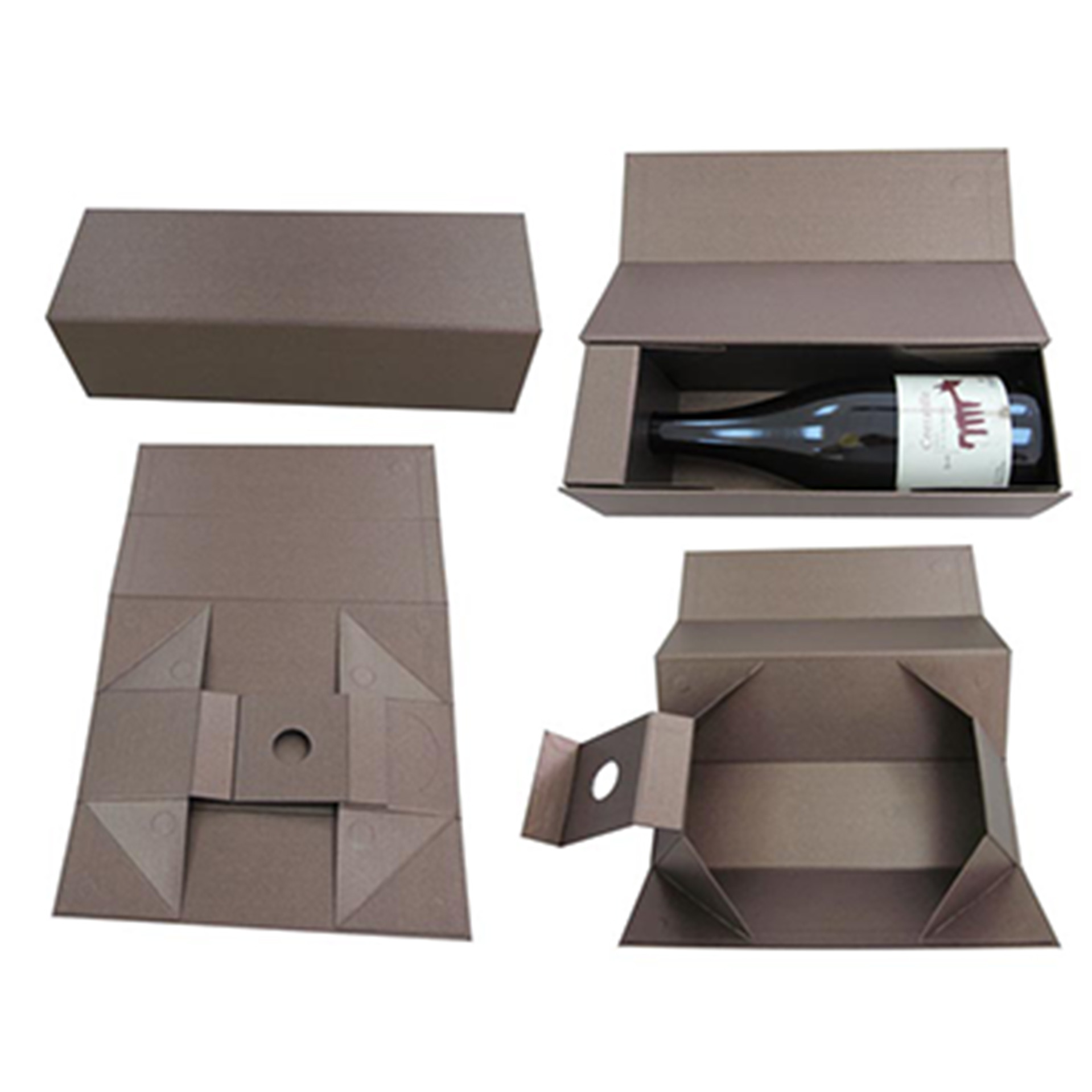 White Card Foldable Paper Box with Corrugated Inner For Electronic Products