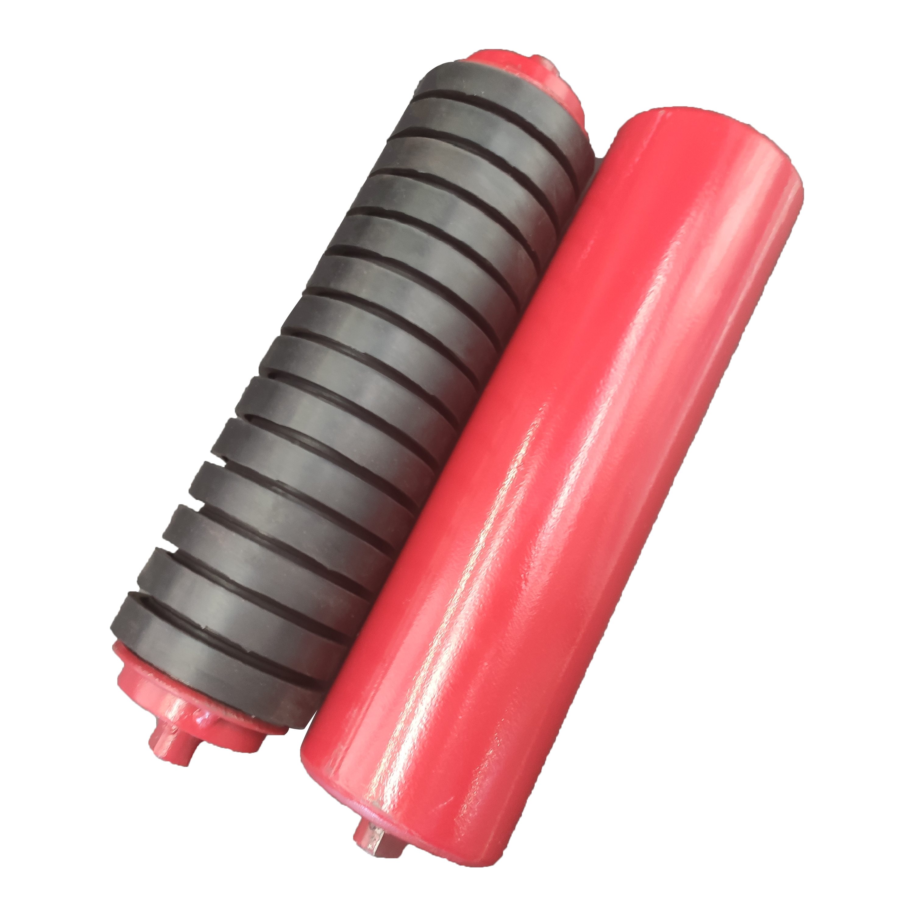 Supply Red or Black Mining Steel Belt Conveyor Rollers for Machinery Repair Shops