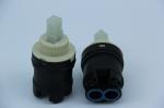 25mm Shower Mixer Taps Valve Side Outlet Ceramic Cartridge With Foot