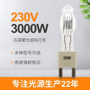China 230V 3000W G38 Quartz Iodine Lamp Deck Navigation Lights Film Television Wedding wholesale