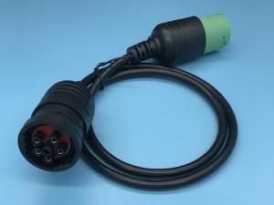 China Deutsch 6 Pin J1708 Female to Green Type 2 J1939 Deutsch 9 Pin Male Cable wholesale