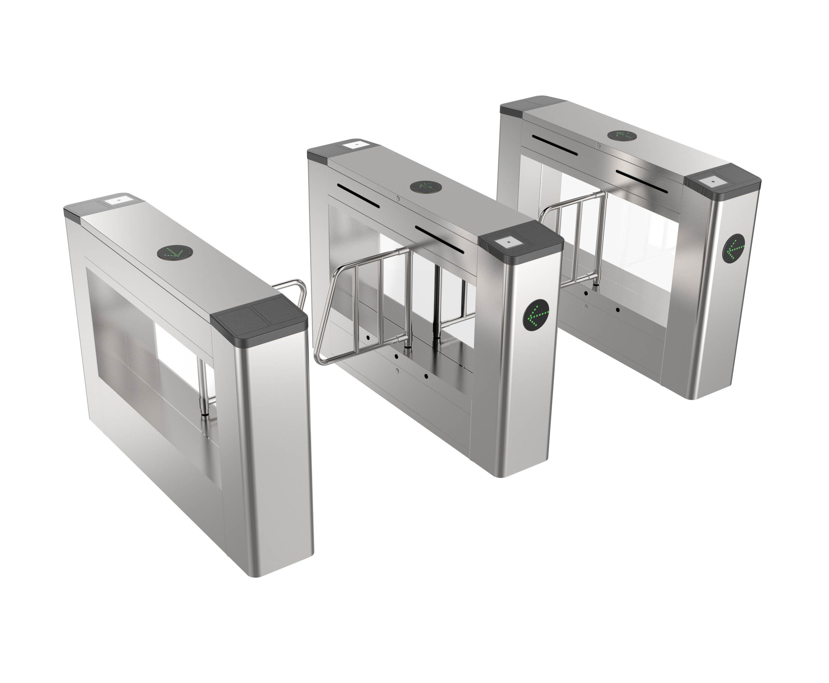 China Stainless Steel Barcode Scanner Turnstile Entrance Gate Automatic 35w wholesale