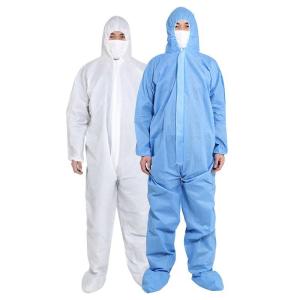 China Unisex Coverall Disposable Protective Suit Antivirus For Factory Staff wholesale