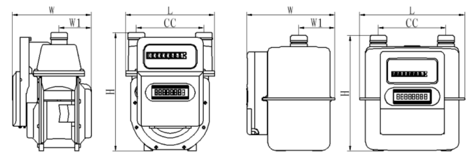 Smart LoraWan Wireless Gas Meter With Secure Data Transfer Real Time Monitoring