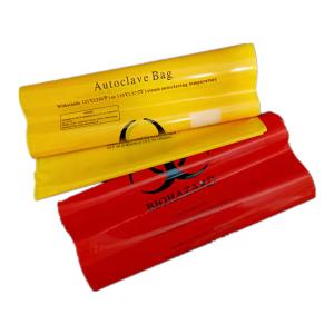 China Plastic Biohazard Autoclave Waste Bags Disposable Customized For Clinic wholesale