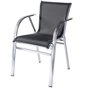 China Waterproof Outdoor Table Graden Textilene Chairs With Aluminum Frame wholesale