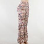 Polyester Fiber Temperament Ladies Casual Pants High Waisted Flare Pants