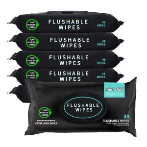 China Extra Large Adult Toilet Wet Wipes With Vitamin E Aloe Septic And Sewer Safe wholesale