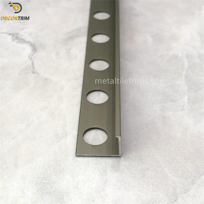 10mm Chrome L Shape Aluminium Trim Angle Edge Customized Color