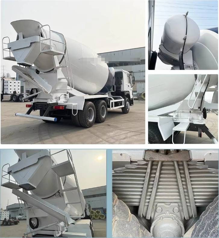 Second-Hand Construction Concrete Mixer Truck With Core Engine Component