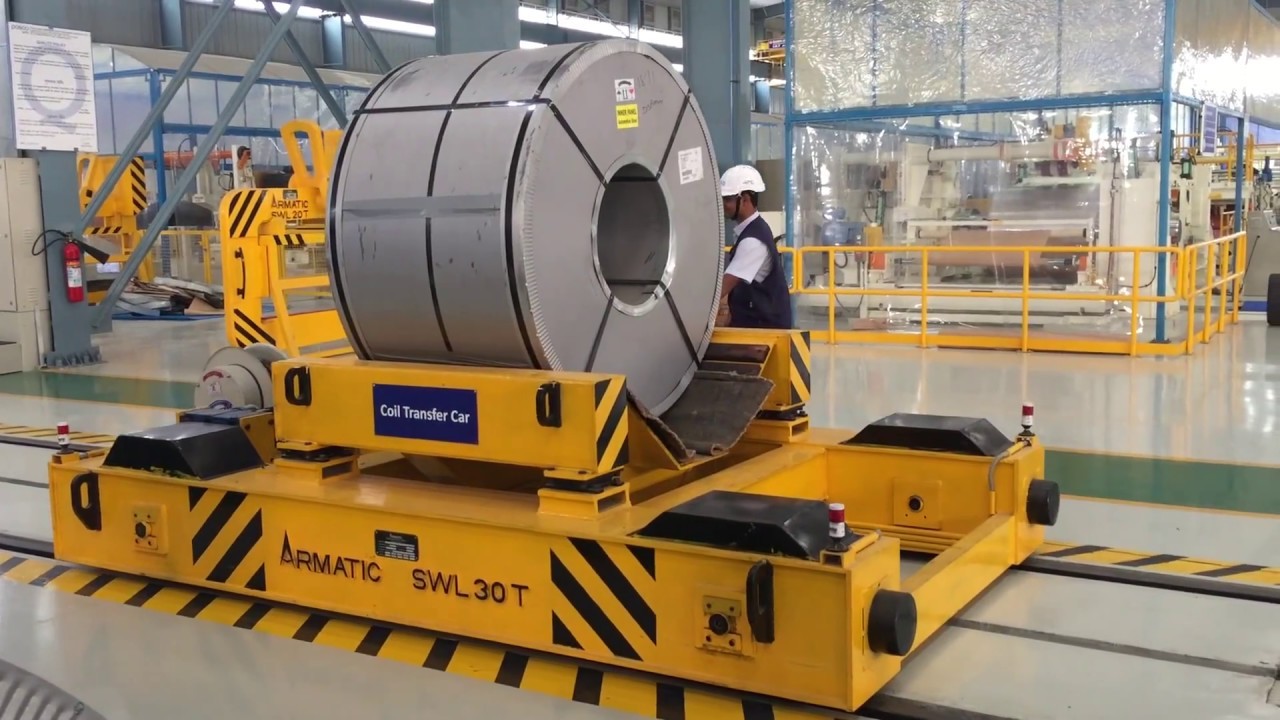 2-ton rail electrical transfer cart with wheels