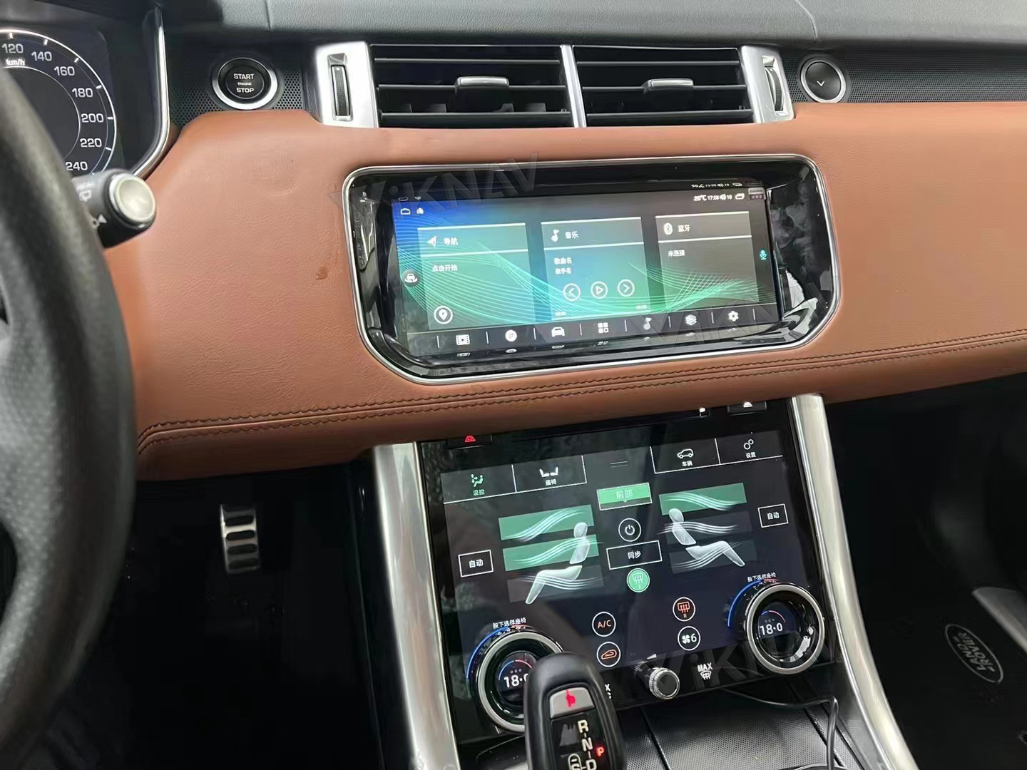Range Rover Sport L494 Wireless Carplay Android Head Unit And AC Control Screen