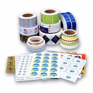 China Water Resistant Vinyl Business Stickers Logo Printed With Paper / Pvc / Pet Material wholesale