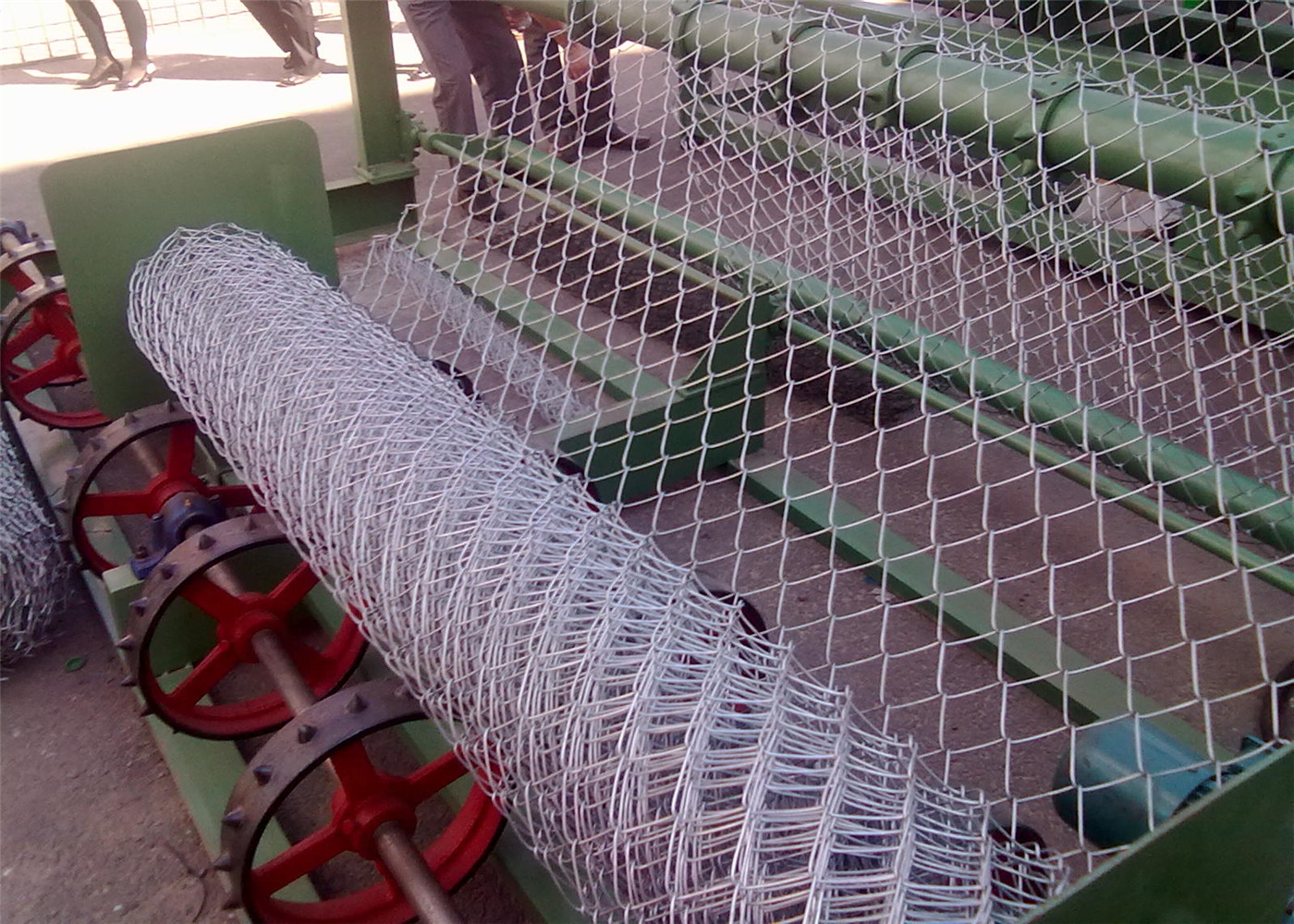 diamond razor wire mesh fence pvc coated plastic chain link fence panels for USA market