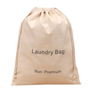 China Heavy Duty Cotton Drawstring 28x40cm 210D Canvas Hanging Hamper wholesale