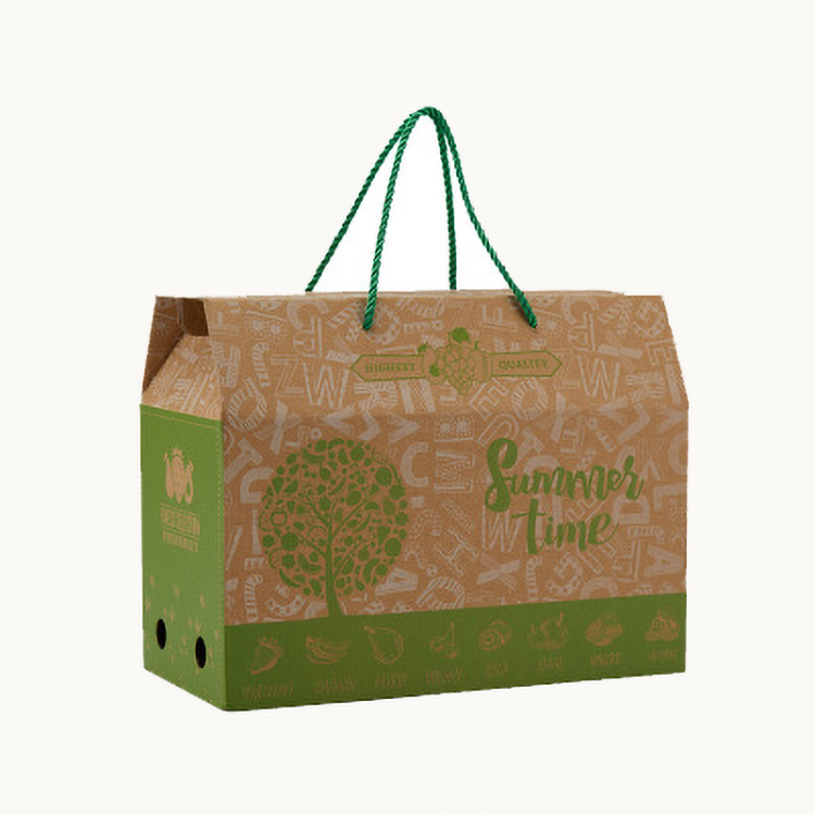 Reusable Leakproof Corrugated Gift Box With Handle Multipurpose