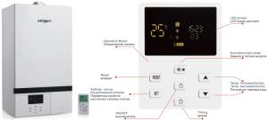 China Environmental Protection Gas Hot Water Boiler 740mm*400mm*305mm Dimension wholesale