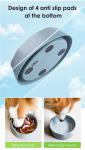 Foldable Silicone Pet Food And Water Bowl Collapsible Travel Slow Feeder Dog