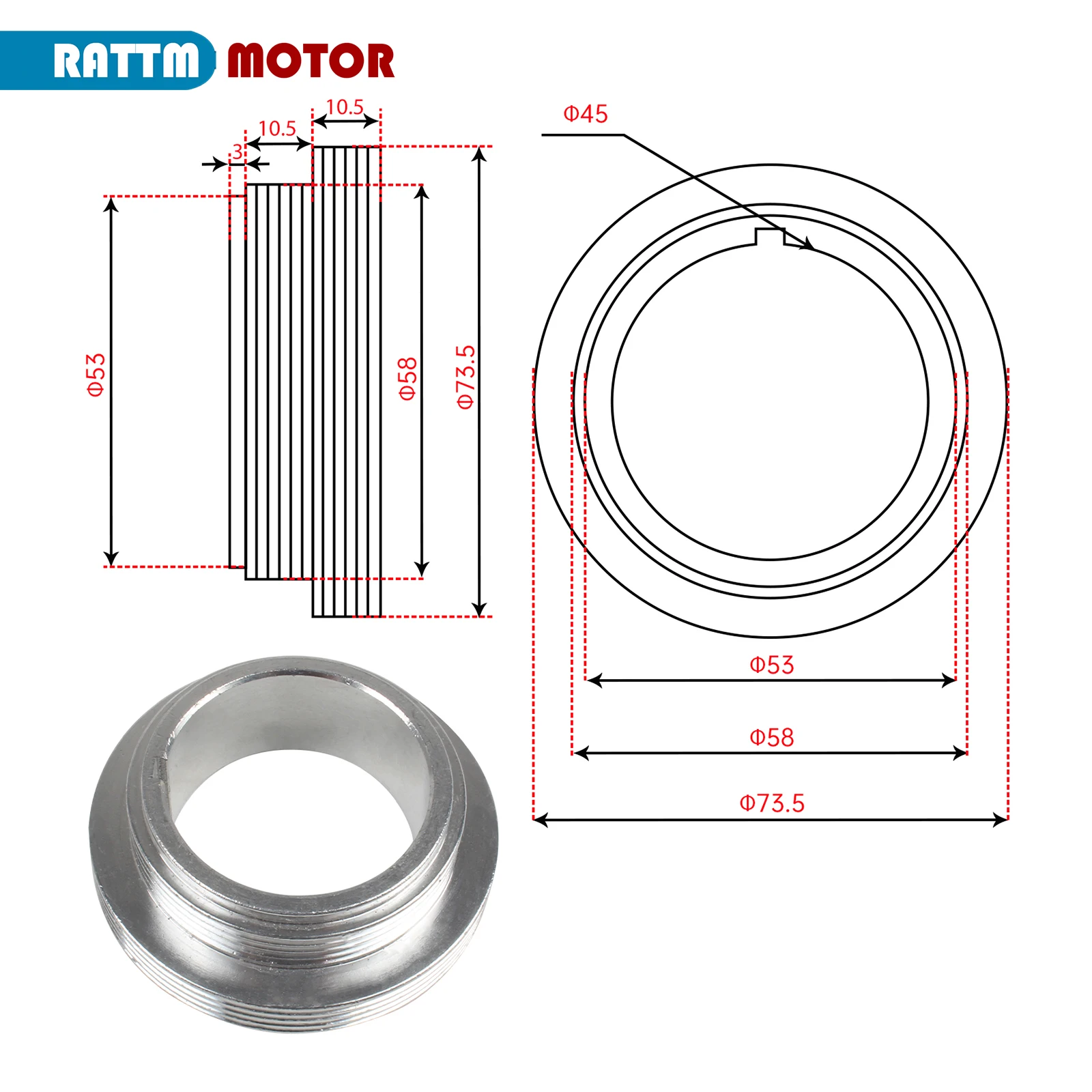 Motor Metal Synchronous Belt Pulley For WM210V BHC210 HS210 JY210V CTC210 HBM210 Lathe