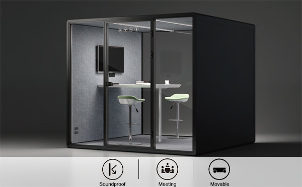 Acoustic Office Telephone Booth Box Sound Insulation Pods Customized Size