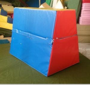 China Colorful Vaulting Box Gymnastics , Parkour Vault Box High Density PVC Material wholesale