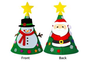 China Kids New Year Gift EN71 Diy Felt Christmas Tree Ornaments wholesale
