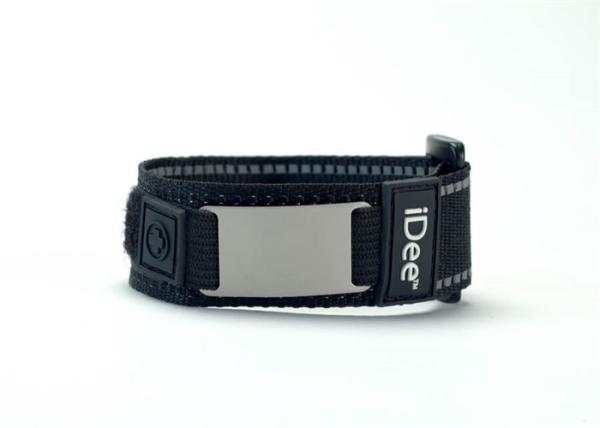 Woven Name Bracelets / Embroidered Name Bracelets With Double Sided Reflective