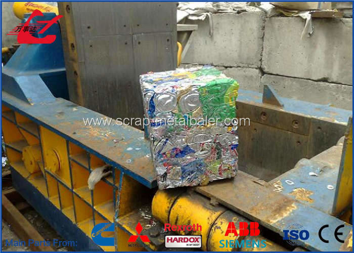 Various Bale Shape Steel Shavings Baler Scrap Metal Press Machine 18.5kW Motor