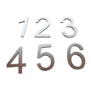 China OEM CNC Laser Engraving Metal Number Nameplate 123456 wholesale