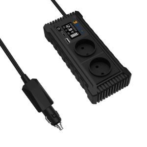 China 200W Portable 12V to 110V 220V Pure Sine Wave Car Power Inverter wholesale