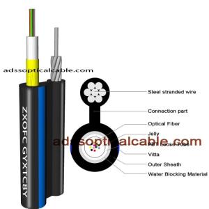China Exterior Weatherproof Network Cable / Figure 8 Utp Cat6 Fiber Optic Cable wholesale
