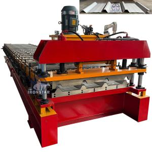 China Tr4 trapezoidal roofing sheet roll forming machine for Peru wholesale