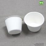 Biodegradable Sugarcane Pulp Coffee Cups 2/5/12 Oz-100% nature plant fiber