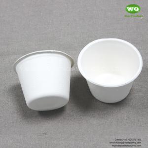 China Biodegradable Sugarcane Pulp Coffee Cups 2/5/12 Oz-100% nature plant fiber Drinkware-Sustainable bagasse Cups in Bulk wholesale