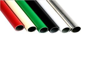 China Plastic Coated Flexible PVC Pipe For Racking System , Large Diameter Steel Pipe wholesale