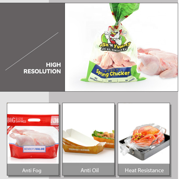 Durable Chicken Oven Bag Customized 12mic Heat Sealable Oven Bags