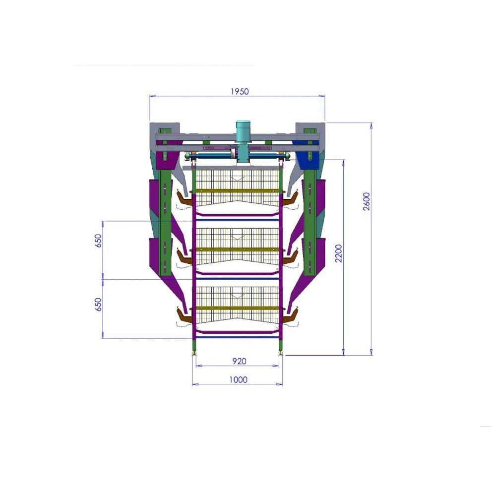 Hot Dipped Galvanized Chicken Farm Cage 5 Layers / Cell