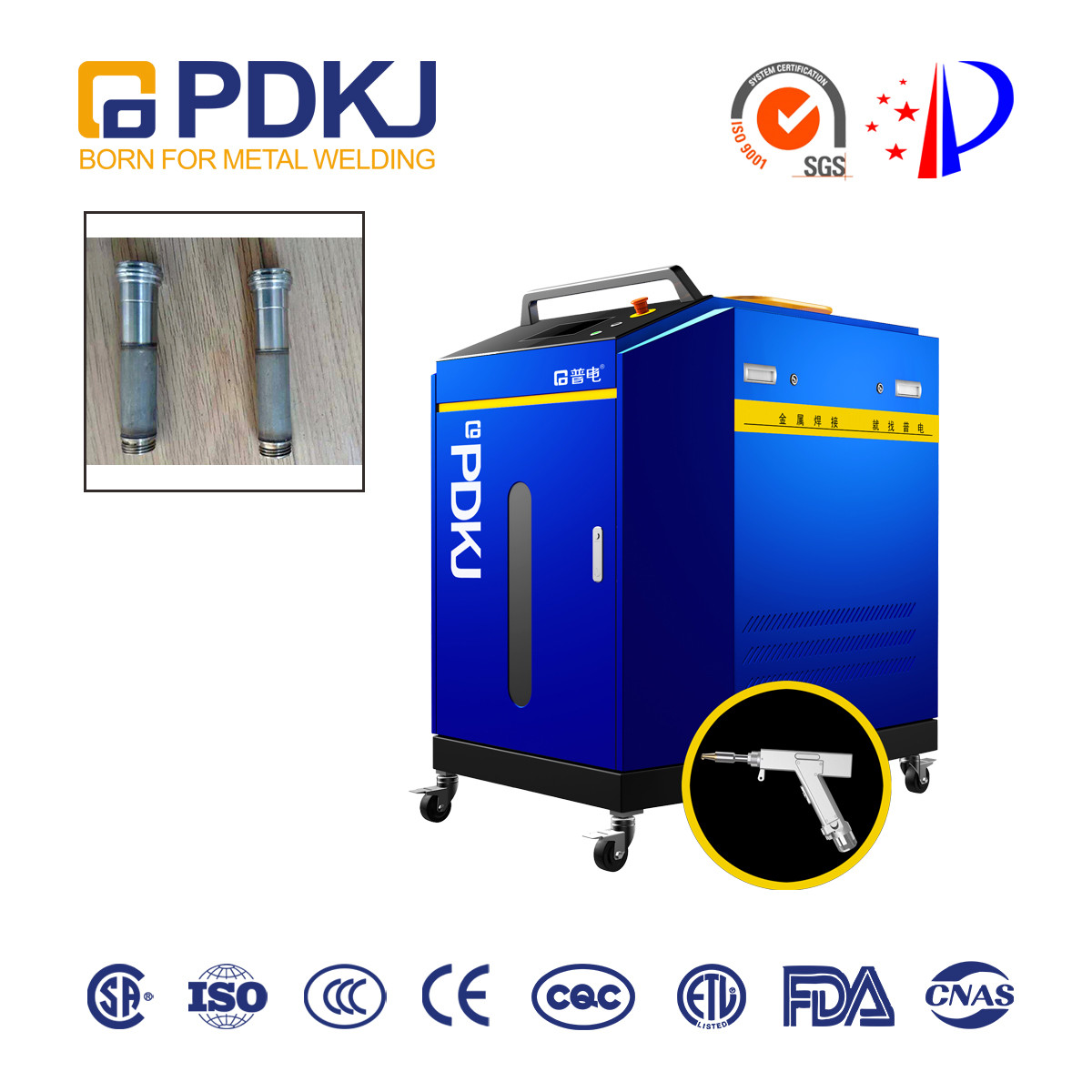 CS 1.5kw Fiber Laser Welding Machine Auto Feed Welder