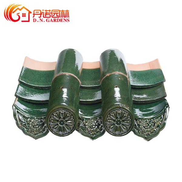 Handmade Sculpture Chinese Glazed Roof Tiles House Roofing Building Materials