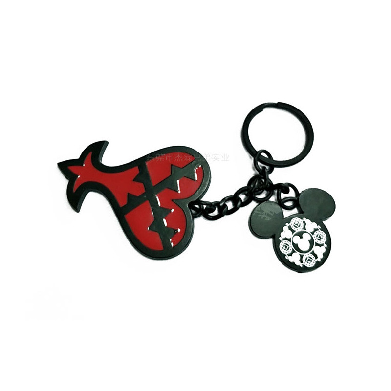 Your Own Logo Custom Engraved Personalized Keychains Heart Shape For Him